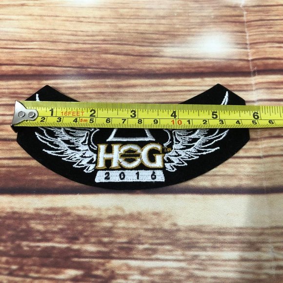 2016 HOG Member Harley Davidson Owners Group Velvet Rocker Style Patch - Picture 4 of 5